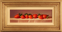 Raymond Campbell, Original oil painting on panel, Strawberries Medium image. Click to enlarge