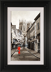 Richard Telford, Original oil painting on panel, Low Petergate, York Medium image. Click to enlarge