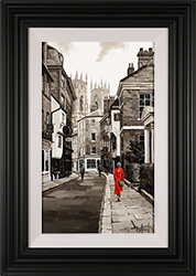 Richard Telford, Original oil painting on panel, Low Petergate, York Medium image. Click to enlarge