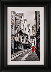 Richard Telford, Original oil painting on panel, Shambles Stroll, York Medium image. Click to enlarge