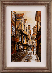 Richard Telford, Original oil painting on panel, Meet Me at The Shambles Medium image. Click to enlarge