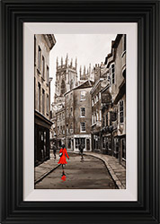 Richard Telford, Original oil painting on panel, Low Petergate, York Medium image. Click to enlarge