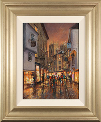Gordon Lees, Original oil painting on panel, Low Petergate, York Medium image. Click to enlarge