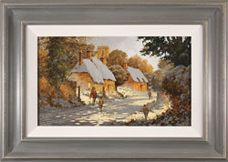 Richard Telford, Original oil painting on panel, Boxing Day Stroll Medium image. Click to enlarge