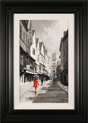 Richard Telford, Original oil painting on panel, Stroll Down The Shambles Medium image. Click to enlarge