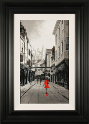 Richard Telford, Original oil painting on panel, Stonegate, York Medium image. Click to enlarge