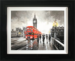 Richard Telford, Original oil painting on panel, Westminster Bridge, London Medium image. Click to enlarge