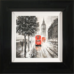 Richard Telford, Original oil painting on panel, London Calling Medium image. Click to enlarge