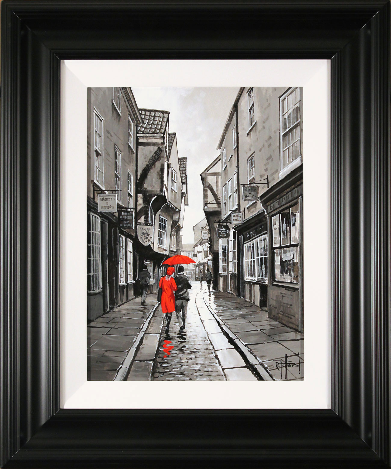 Richard Telford, Original oil painting on panel, The Shambles, York