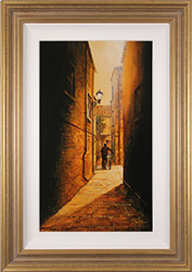 Richard Telford, Original oil painting on panel, Mad Alice Lane, York Medium image. Click to enlarge