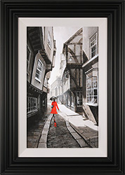 Richard Telford, Original oil painting on panel, The Shambles, York Medium image. Click to enlarge