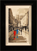 Richard Telford, Original oil painting on panel, Red and Blue Dress on Low Petergate, York Medium image. Click to enlarge
