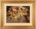 Richard Telford, Original oil painting on panel, Children In Snow Medium image. Click to enlarge