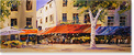 Roberto Luigi Valente, Original acrylic painting on canvas, Cafe Scene Medium image. Click to enlarge