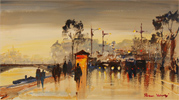 Roberto Luigi Valente, Original acrylic painting on board, Untitled Medium image. Click to enlarge