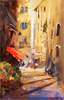 Roberto Luigi Valente, Original acrylic painting on board, Naples Medium image. Click to enlarge