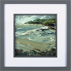 Rupert Aker, Original oil painting on paper, Barricane Beach Medium image. Click to enlarge