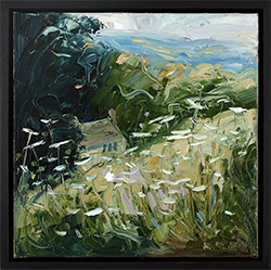 Rupert Aker, Original oil painting on canvas, Laurie Lee?s Cottage Medium image. Click to enlarge