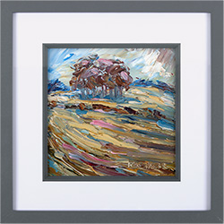Rupert Aker, Original oil painting on paper, Ullenwood Medium image. Click to enlarge