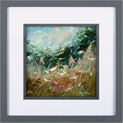 Rupert Aker, Original oil painting on paper, August II Medium image. Click to enlarge