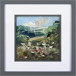 Rupert Aker, Original oil painting on paper, Eastleach Turville
