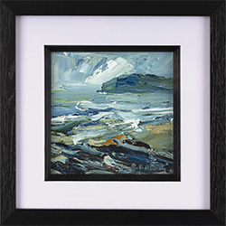 Rupert Aker, Original oil painting on paper, Croyde Bay
