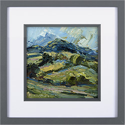 Rupert Aker, Original oil painting on paper, Dixton Hill 