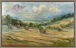 Rupert Aker, Original oil painting on canvas, Harvest Fields