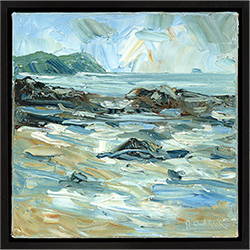 Rupert Aker, Original oil painting on canvas, Polzeath