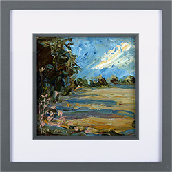 Rupert Aker, Original oil painting on paper, September Shadows