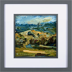 Rupert Aker, Original oil painting on paper, Lower Swell