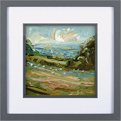 Rupert Aker, Original oil painting on paper, Sheep, Campden