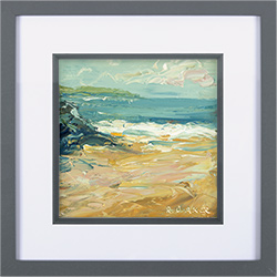 Rupert Aker, Original oil painting on paper, Trevone