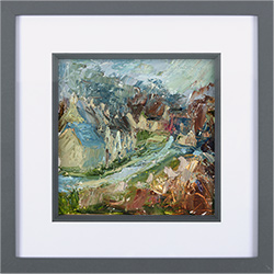 Rupert Aker, Original oil painting on paper, Bibury