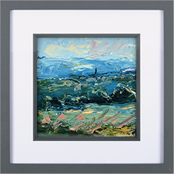 Rupert Aker, Original oil painting on paper, From Bull's Cross