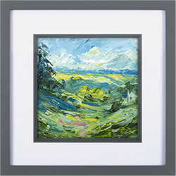 Rupert Aker, Original oil painting on paper, Springtime