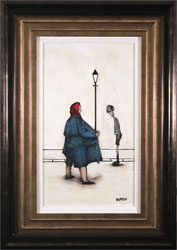 Sean Durkin, Original oil painting on panel, Rebel on the Pier Medium image. Click to enlarge