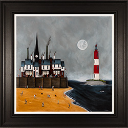 Sean Durkin, Original oil painting on panel, Gather by Moonlight  Medium image. Click to enlarge