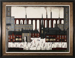 Sean Durkin, Original oil painting on panel, Big Town, Little People Medium image. Click to enlarge