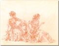 Sir William Russell Flint, Limited edition print, Cecilia and Joanna Medium image. Click to enlarge