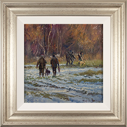 Stephen Hawkins, Original oil painting on canvas, The Shooting Party Medium image. Click to enlarge
