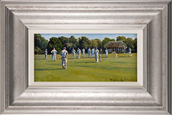 Stephen Hawkins, Original oil painting on panel, The Second Innings Medium image. Click to enlarge