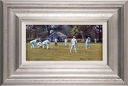 Stephen Hawkins, Original oil painting on panel, Into Bat Medium image. Click to enlarge