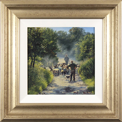 Stephen Hawkins, Original oil painting on panel, The Drive Home, North Yorkshire Medium image. Click to enlarge
