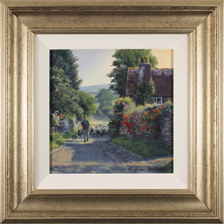 Stephen Hawkins, Original oil painting on panel, Down the Lane Medium image. Click to enlarge