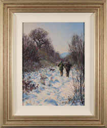 Stephen Hawkins, Original oil painting on panel, Bright Winter Afternoon Medium image. Click to enlarge