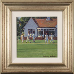 Stephen Hawkins, Original oil painting on panel, Match Day Medium image. Click to enlarge