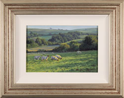 Stephen Hawkins, Original oil painting on panel, Afternoon Grazing Medium image. Click to enlarge