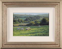 Stephen Hawkins, Original oil painting on panel, Afternoon Grazing Medium image. Click to enlarge