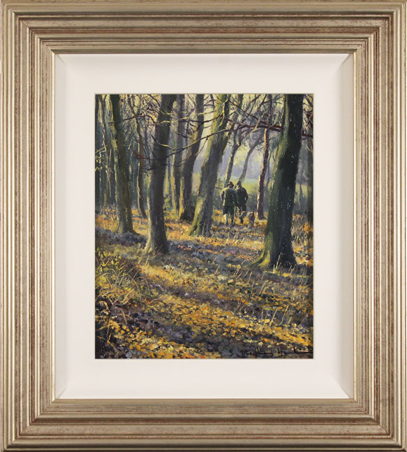 Stephen Hawkins, Original oil painting on panel, Brisk Autumn Walk 